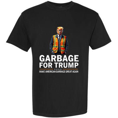 Donald Trump Garbage Orange Reflective Safety Vest Garment-Dyed Heavyweight T-Shirt