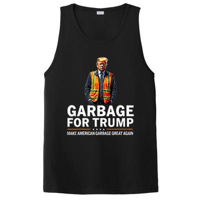 Donald Trump Garbage Orange Reflective Safety Vest PosiCharge Competitor Tank