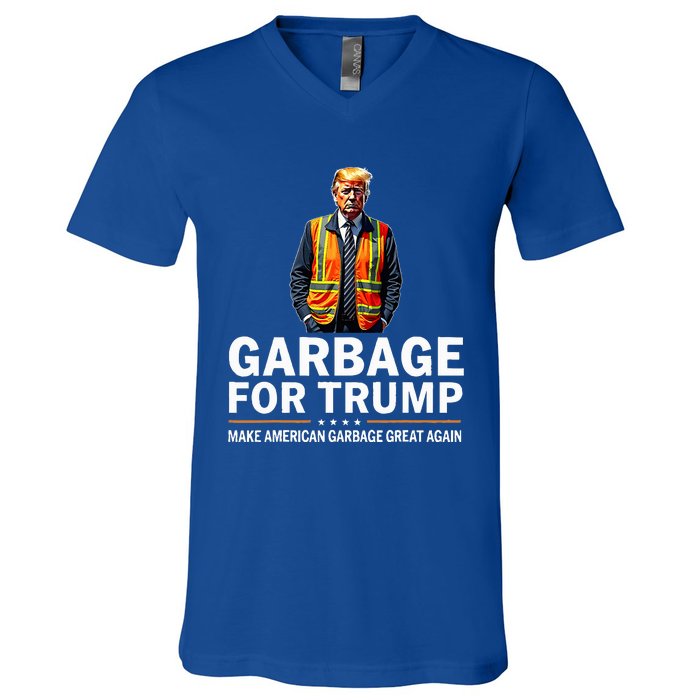 Donald Trump Garbage Orange Reflective Safety Vest V-Neck T-Shirt