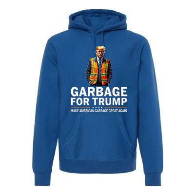 Donald Trump Garbage Orange Reflective Safety Vest Premium Hoodie