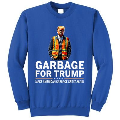 Donald Trump Garbage Orange Reflective Safety Vest Tall Sweatshirt