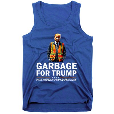 Donald Trump Garbage Orange Reflective Safety Vest Tank Top