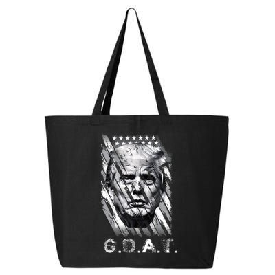 Donald Trump Greatest Of All Time Trump G.O.A.T. Patriotic 25L Jumbo Tote