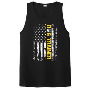 Dog Trainer Gift American Flag Patriotic Dog Trainer Gift PosiCharge Competitor Tank