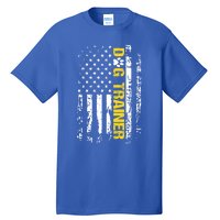 Dog Trainer Gift American Flag Patriotic Dog Trainer Gift Tall T-Shirt