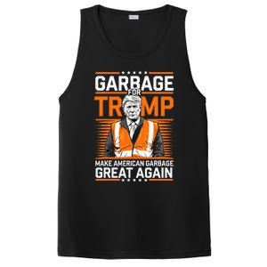 Donald Trump Garbage Orange Reflective Safety Vest PosiCharge Competitor Tank