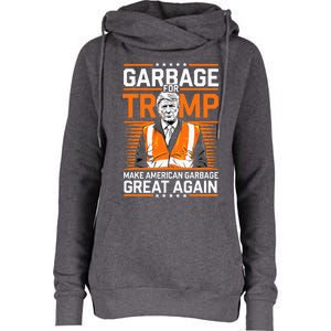 Donald Trump Garbage Orange Reflective Safety Vest Womens Funnel Neck Pullover Hood