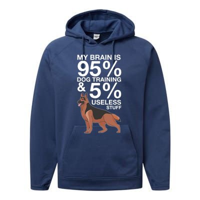 Dog Trainer Gift Performance Fleece Hoodie