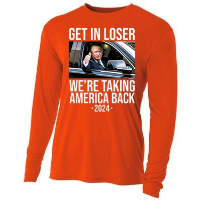 Donald Trump Get In Loser Were Taking America Back 2024 Cooling Performance Long Sleeve Crew