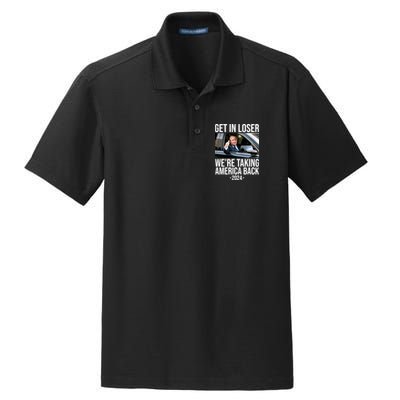 Donald Trump Get In Loser Were Taking America Back 2024 Dry Zone Grid Polo