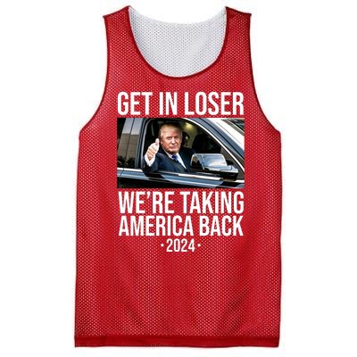 Donald Trump Get In Loser Were Taking America Back 2024 Mesh Reversible Basketball Jersey Tank