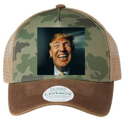 Donald Trump Grillz Teeth Legacy Tie Dye Trucker Hat