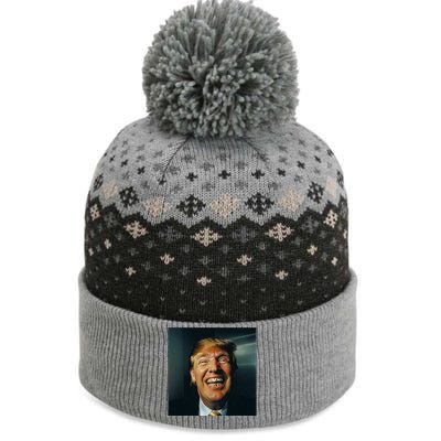 Donald Trump Grillz Teeth The Baniff Cuffed Pom Beanie