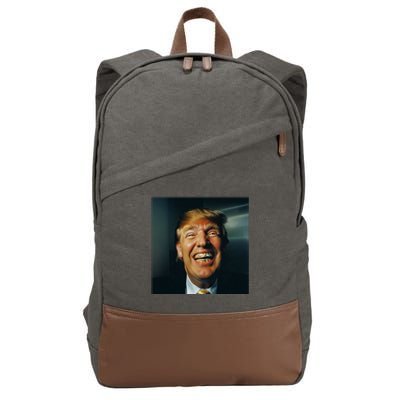 Donald Trump Grillz Teeth Cotton Canvas Backpack