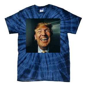 Donald Trump Grillz Teeth Tie-Dye T-Shirt