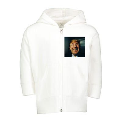 Donald Trump Grillz Teeth Toddler Zip Fleece Hoodie