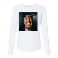 Donald Trump Grillz Teeth Womens Cotton Relaxed Long Sleeve T-Shirt