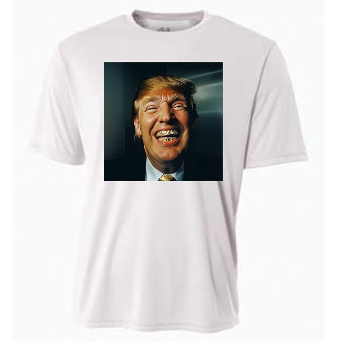 Donald Trump Grillz Teeth Cooling Performance Crew T-Shirt