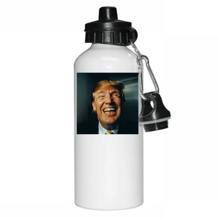 Donald Trump Grillz Teeth Aluminum Water Bottle 