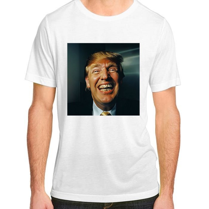 Donald Trump Grillz Teeth Adult ChromaSoft Performance T-Shirt