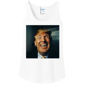 Donald Trump Grillz Teeth Ladies Essential Tank