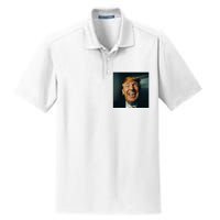 Donald Trump Grillz Teeth Dry Zone Grid Polo