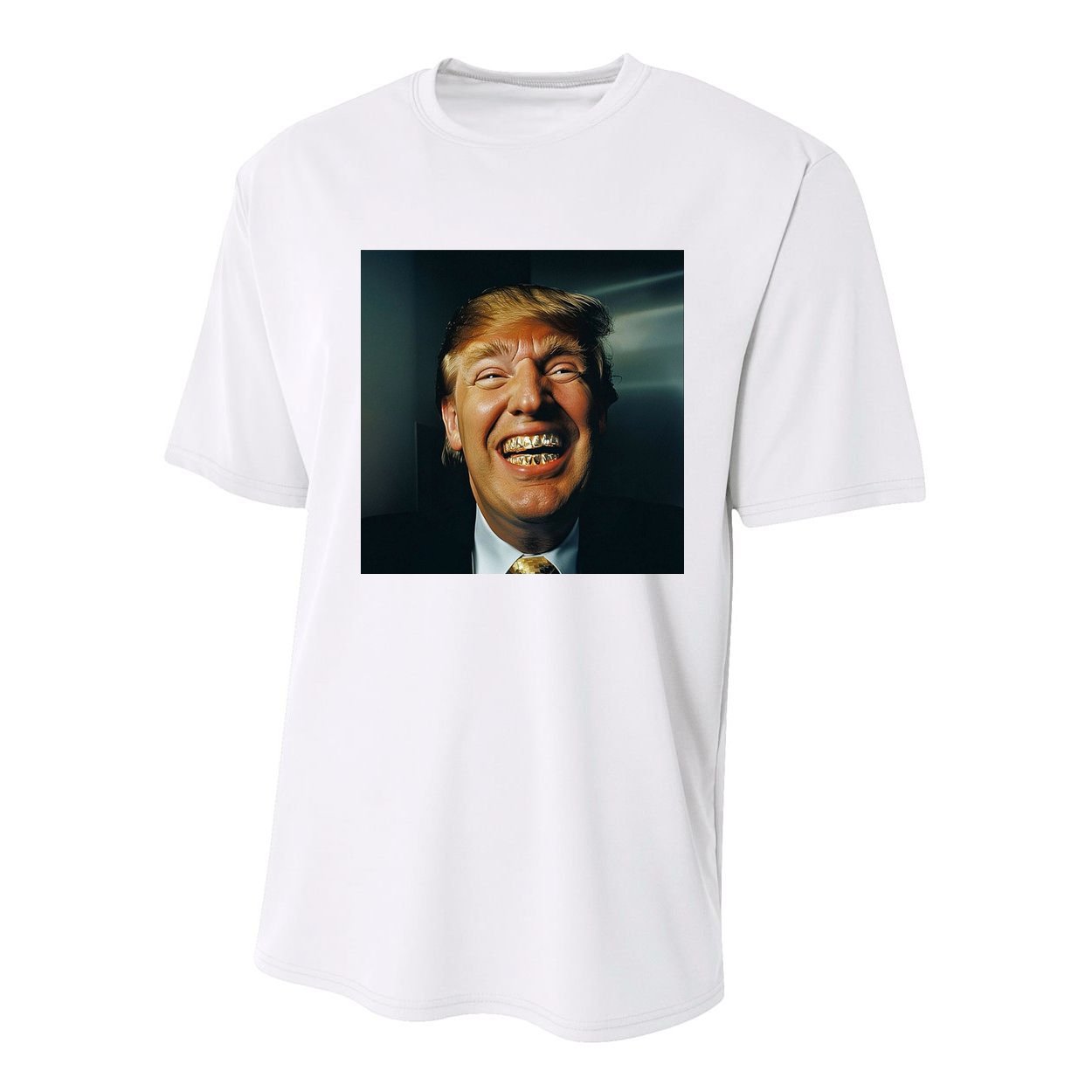 Donald Trump Grillz Teeth Youth Performance Sprint T-Shirt