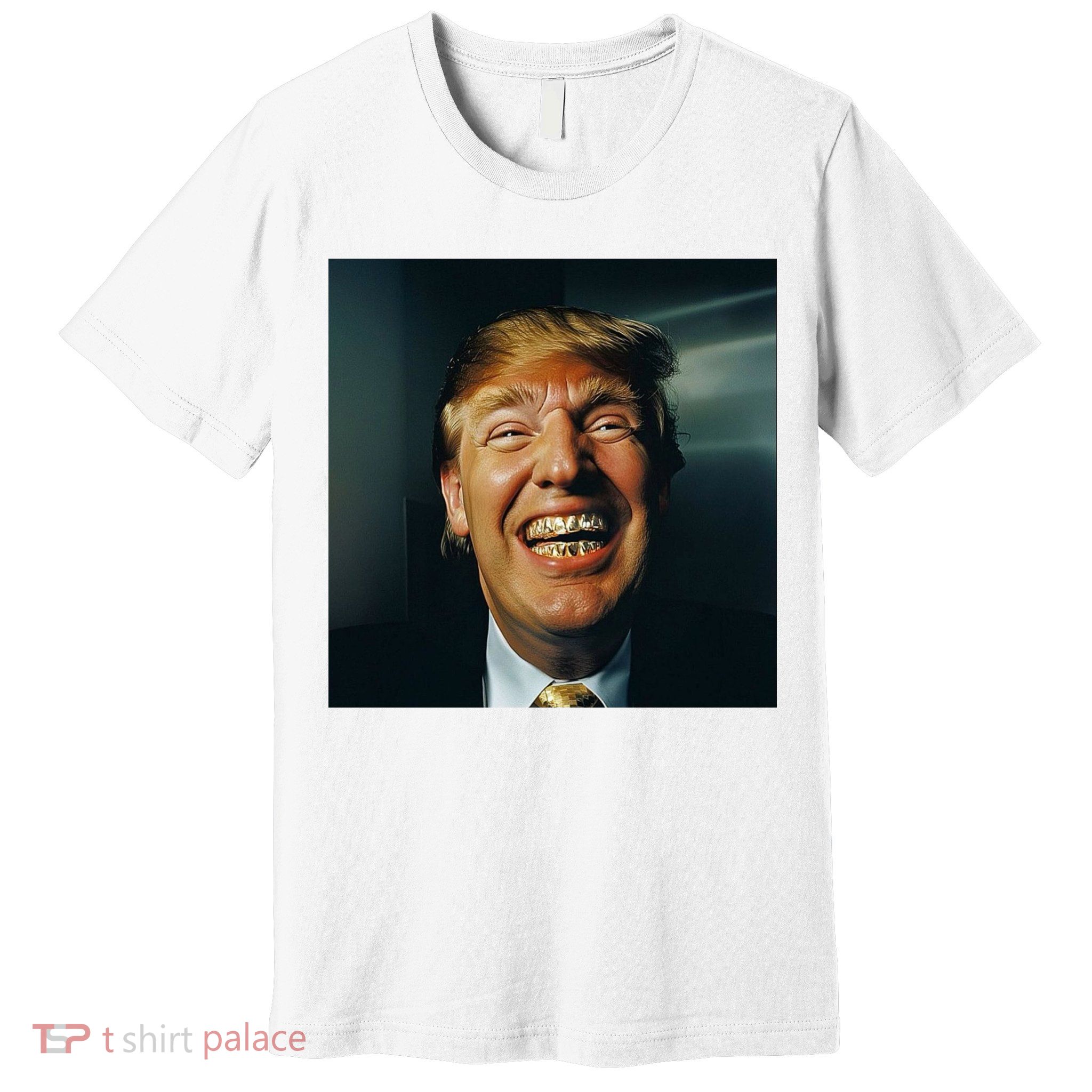 Donald Trump Grillz Teeth Premium T-Shirt