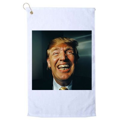 Donald Trump Grillz Teeth Platinum Collection Golf Towel