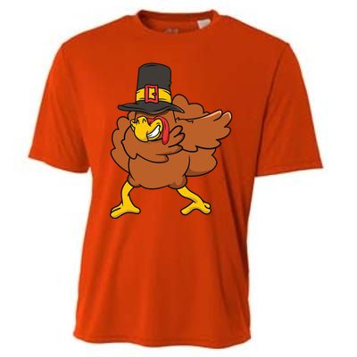 Dabbing Turkey Gift Cooling Performance Crew T-Shirt