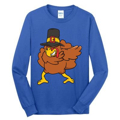 Dabbing Turkey Gift Tall Long Sleeve T-Shirt