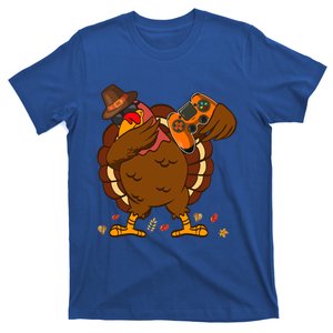 Dabbing Turkey Gaming Thanksgiving Turkey Playing Video Game Cool Gift T-Shirt