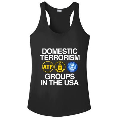 Domestic Terrorism Groups In The Usa Ladies PosiCharge Competitor Racerback Tank