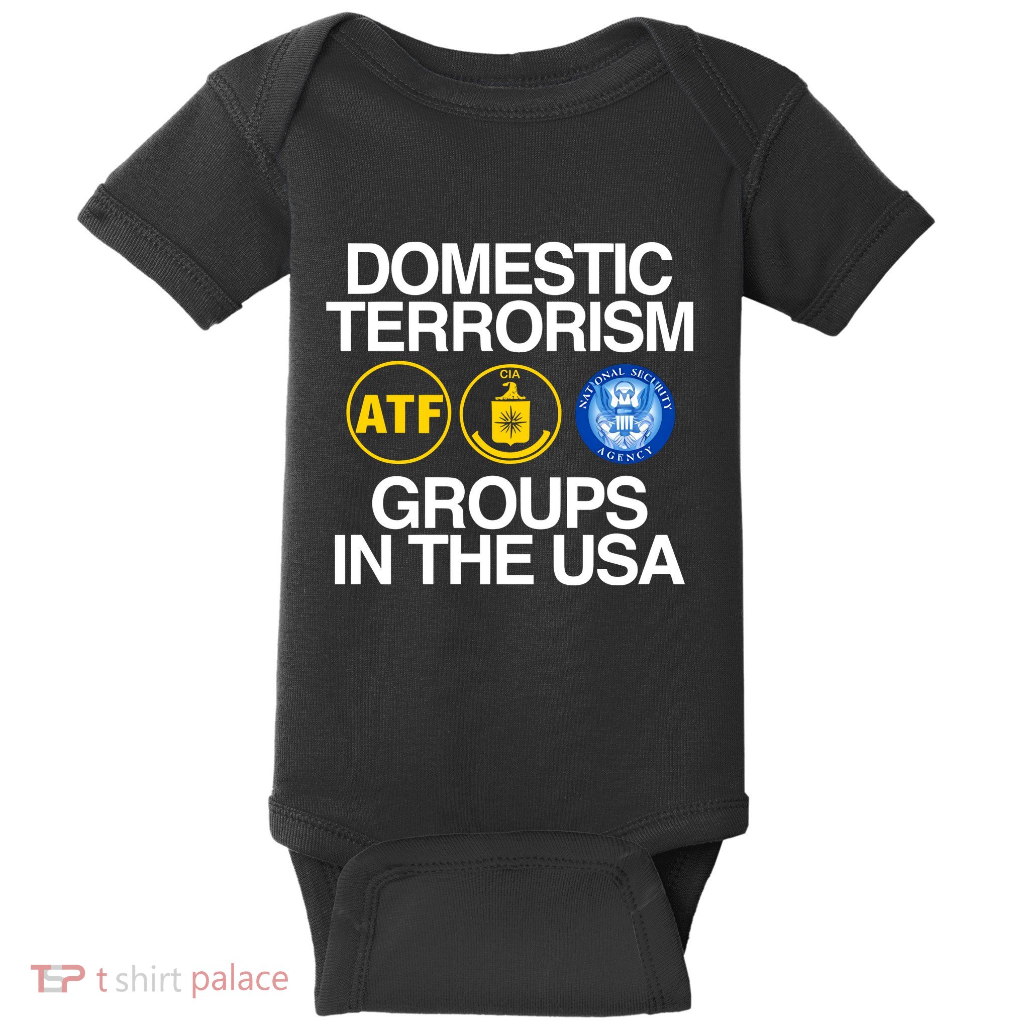 Domestic Terrorism Groups In The Usa Baby Bodysuit