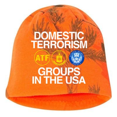 Domestic Terrorism Groups In The Usa Kati - Camo Knit Beanie