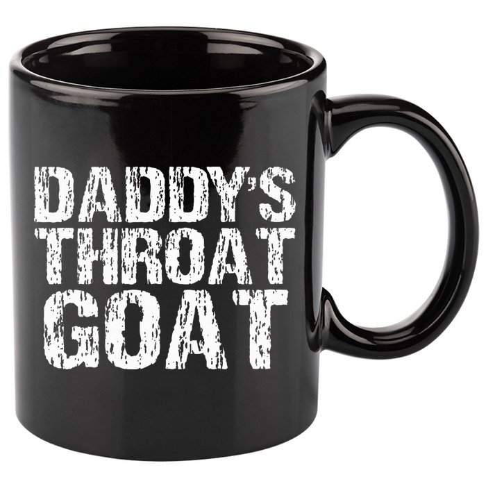 Daddys Throat Goat 11oz C Handle Ceramic Mug