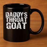 Daddys Throat Goat 11oz C Handle Ceramic Mug