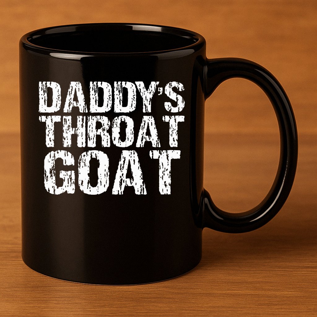 Daddys Throat Goat 11oz C Handle Ceramic Mug