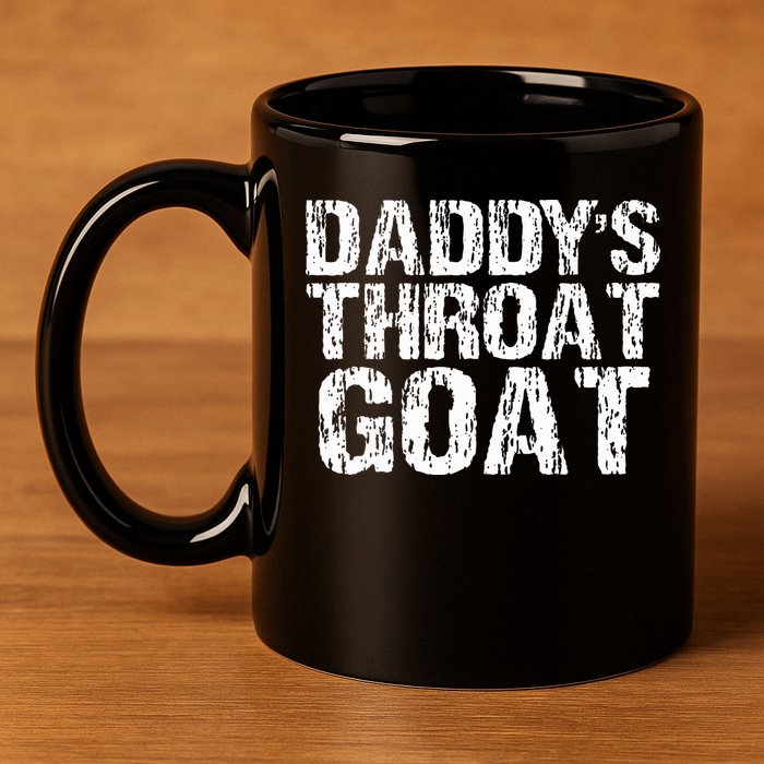 Daddys Throat Goat 11oz C Handle Ceramic Mug