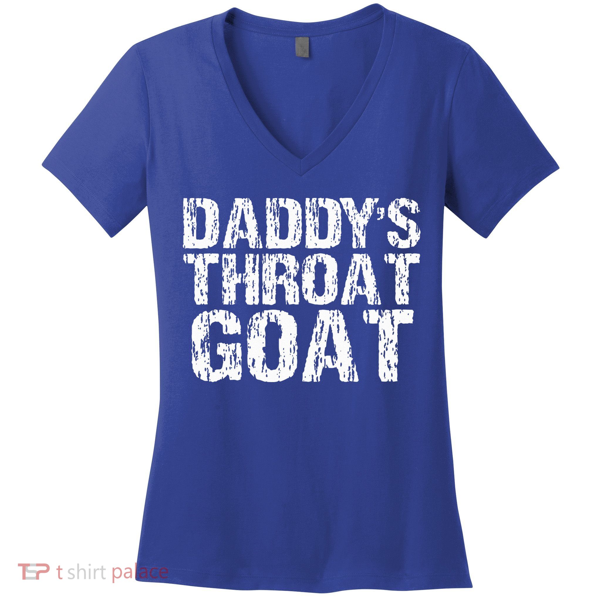 Daddys Throat Goat Women's V-Neck T-Shirt