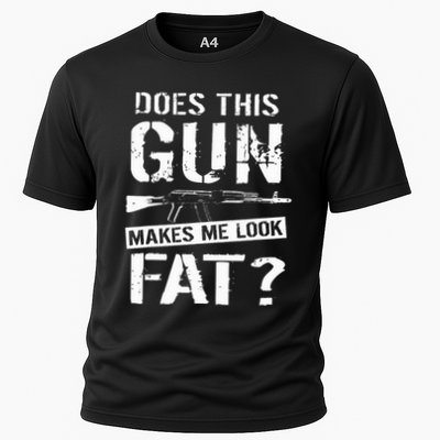Does This Gun Make Me Look Fat  Funny Gun Nut Joke Sayings  Performance Shirt