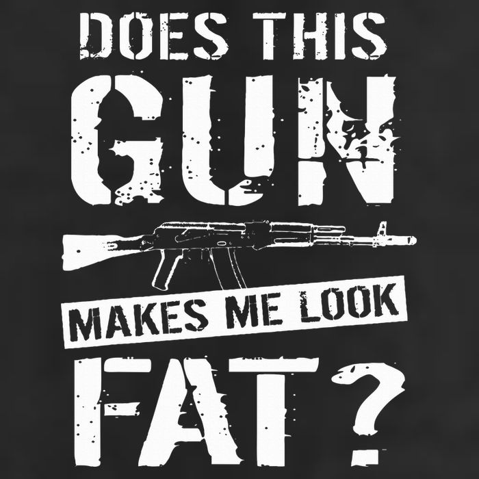 Does This Gun Make Me Look Fat  Funny Gun Nut Joke Sayings  11oz C Handle Ceramic Mug