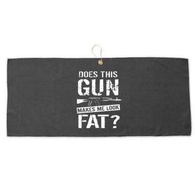 Does This Gun Make Me Look Fat  Funny Gun Nut Joke Sayings  Large Microfiber Waffle Golf Towel