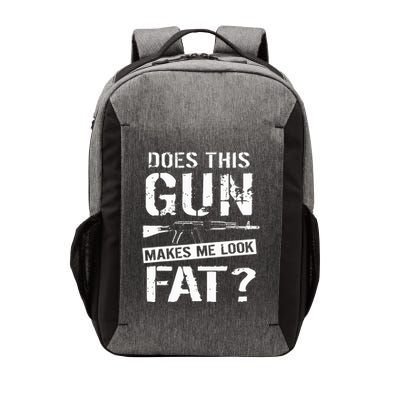 Does This Gun Make Me Look Fat  Funny Gun Nut Joke Sayings  Vector Backpack