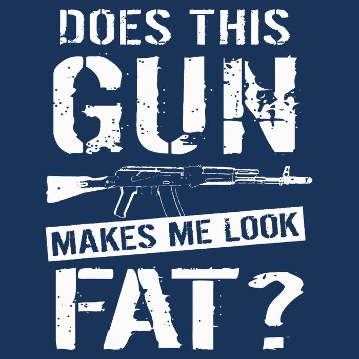 Does This Gun Make Me Look Fat  Funny Gun Nut Joke Sayings  Infant Baby Jersey Bodysuit