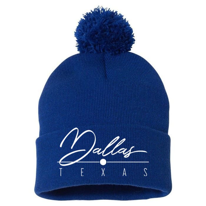 Dallas Tx Gift Pom Pom 12in Knit Beanie