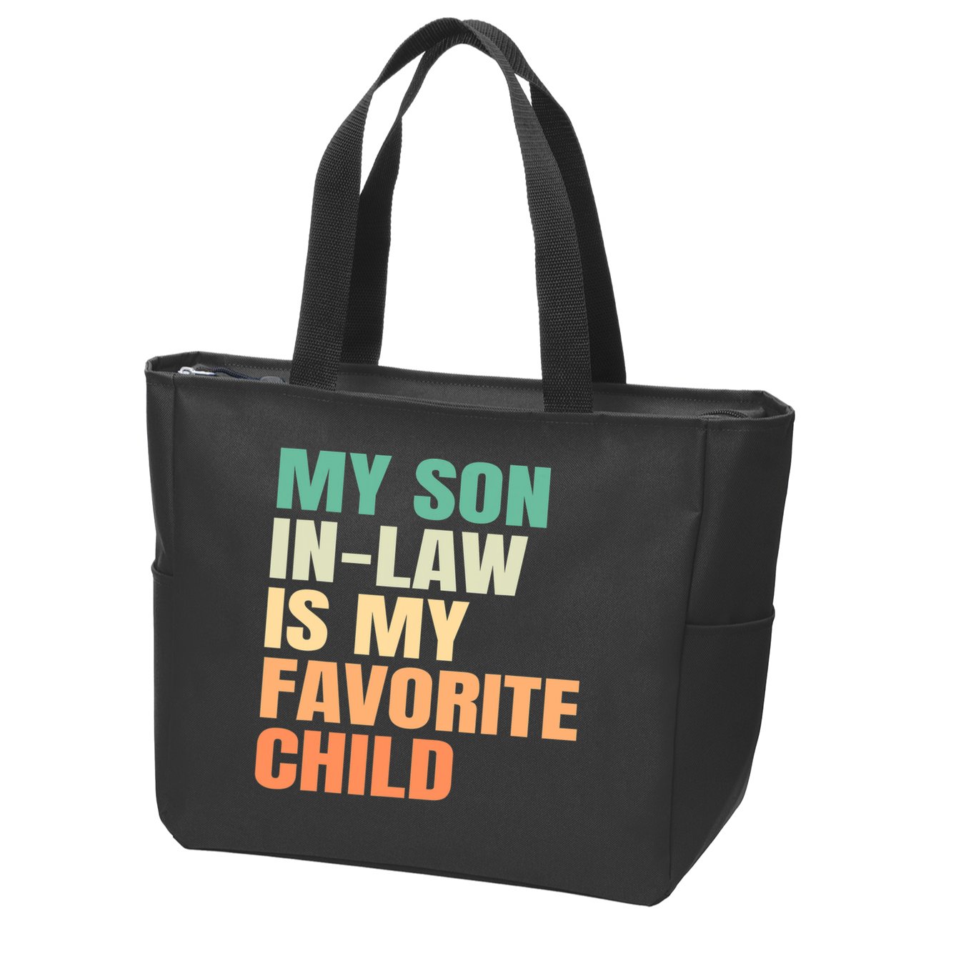 retro My Son In Law Is My Favorite Child Zip Tote Bag