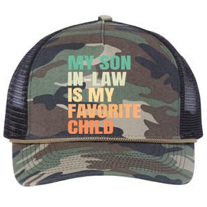 retro My Son In Law Is My Favorite Child Retro Rope Trucker Hat Cap