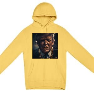 Donald Trump Gold Grillz Premium Pullover Hoodie