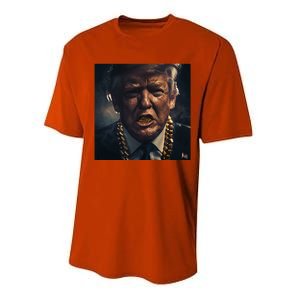 Donald Trump Gold Grillz Performance Sprint T-Shirt